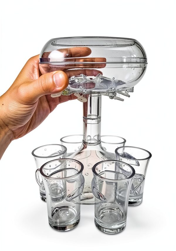 Generic 6 Slot Shot Dispenser Clear Acrylic Bar Essential-5