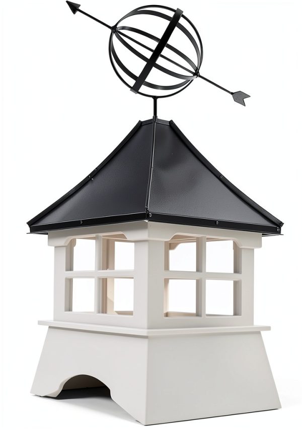 Accentua Cupola Vinyl Base Armillary Sphere Roof Decor-0