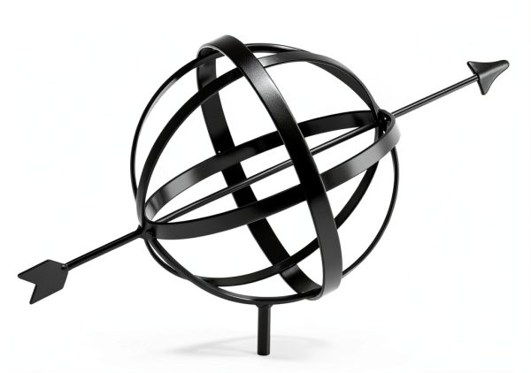Accentua Cupola Vinyl Base Armillary Sphere Roof Decor-2