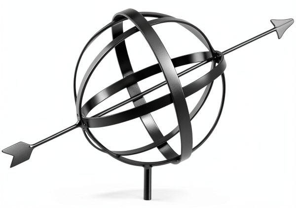 Accentua Cupola Vinyl Base Armillary Sphere Roof Decor-6