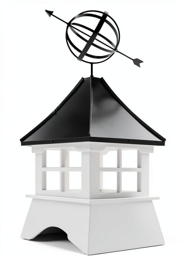 Accentua Cupola Vinyl Base Armillary Sphere Roof Decor-1