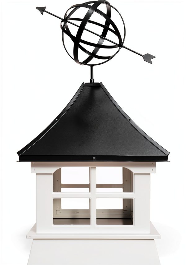 Accentua Cupola Vinyl Base Armillary Sphere Roof Decor-4