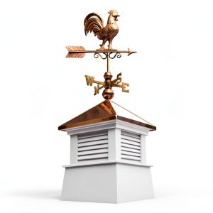Good Directions Cupola White Copper Vinyl Weathervane Ready-0