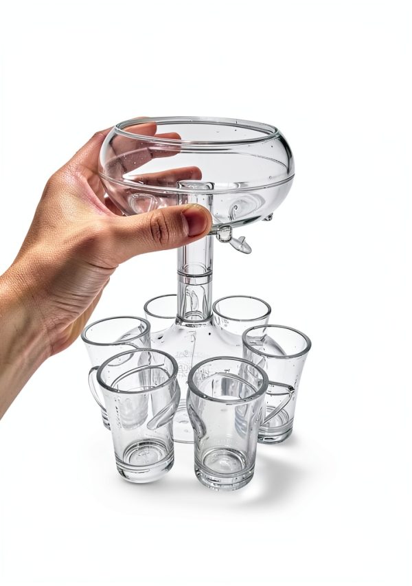 Generic 6 Slot Shot Dispenser Clear Acrylic Bar Essential-6