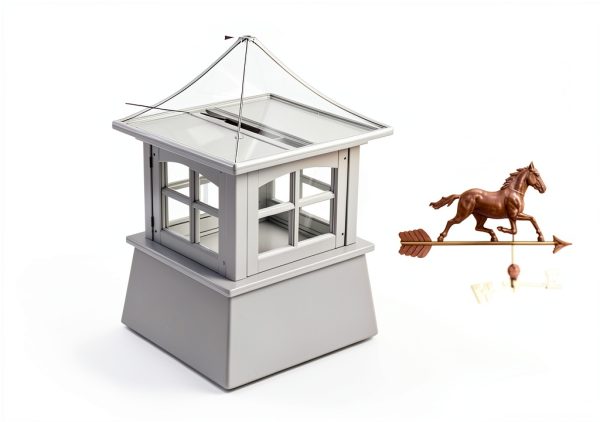Good Directions Cupola White Copper Vinyl Weathervane Ready-5