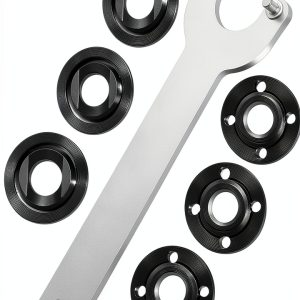 Pwkauka Angle Grinder Wrench Set Carbon Steel Nuts-0