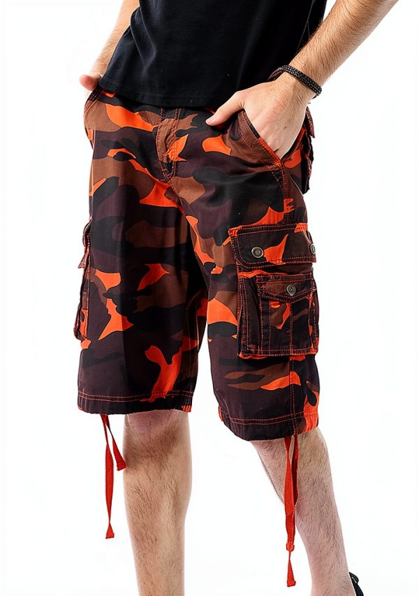 Maiyifu Mens Cargo Shorts Multi Pocket Outdoor Casual Wear-3