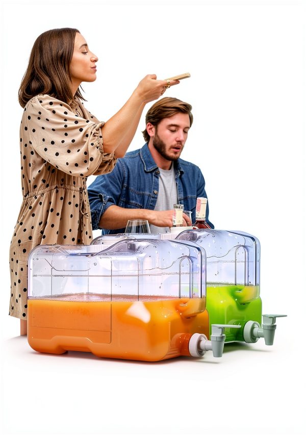 Funnymoom 2 Gallon PETG Beverage Dispenser BPA Free Spigot-4
