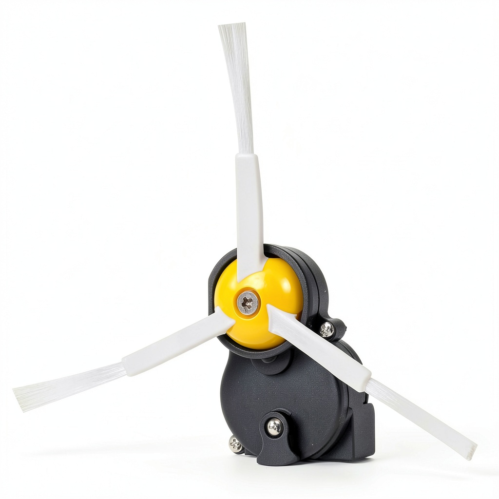 Coodss side brush module next to an iRobot Roomba