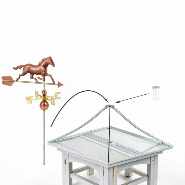 Good Directions Cupola PVC Copper Roof Weathervane Ready-5