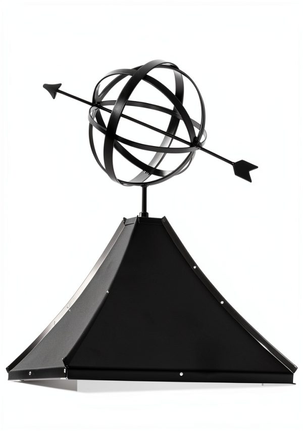 Accentua Cupola Vinyl Base Armillary Sphere Roof Decor-5