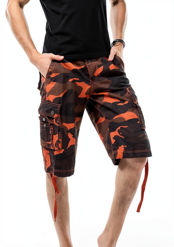 Maiyifu Mens Cargo Shorts Multi Pocket Outdoor Casual Wear-1