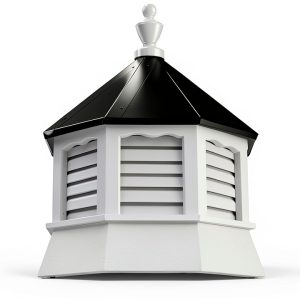 Accentua Cupola White Black Roof Metal Surface Louvered-0