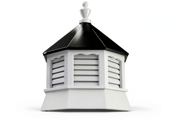 Accentua Cupola White Black Roof Metal Surface Louvered-0