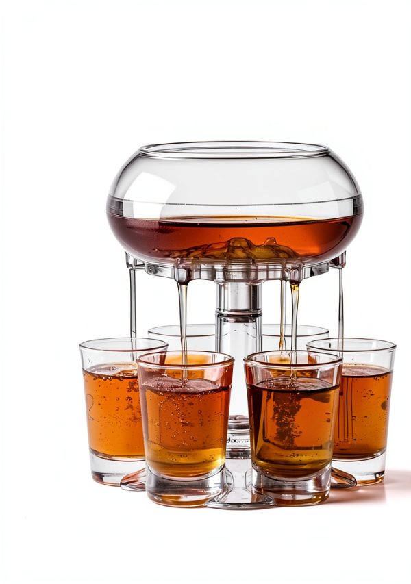 Generic 6 Slot Shot Dispenser Clear Acrylic Bar Essential-3