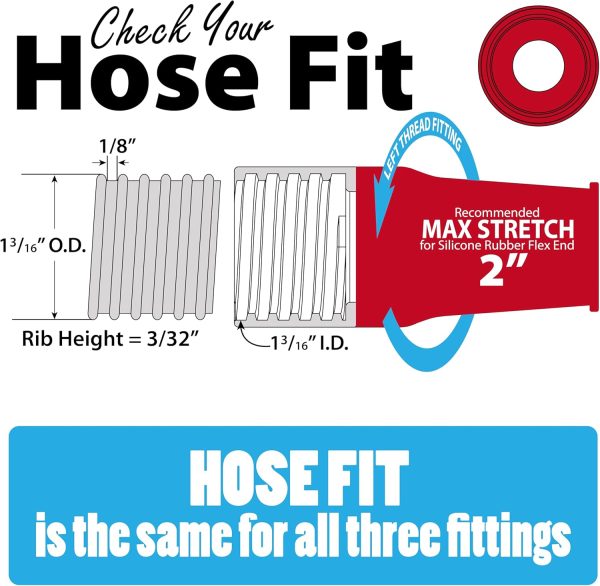 Silicone Dust Collector Adapter Peachtree Woodworking Power-3