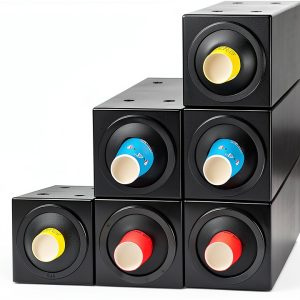 Cup Dispenser CMI Black Stackable Compact Design-0