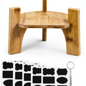 TURAOHU Wood Drink Dispenser Stand-0