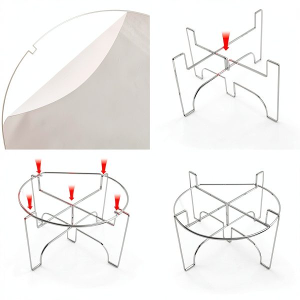 Omoojee Acrylic Drink Stand 10.28x8.07x0.75in Fits <7.87in Base-2