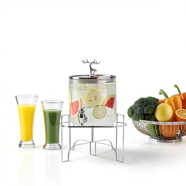 Omoojee Acrylic Drink Stand 10.28x8.07x0.75in Fits <7.87in Base-4