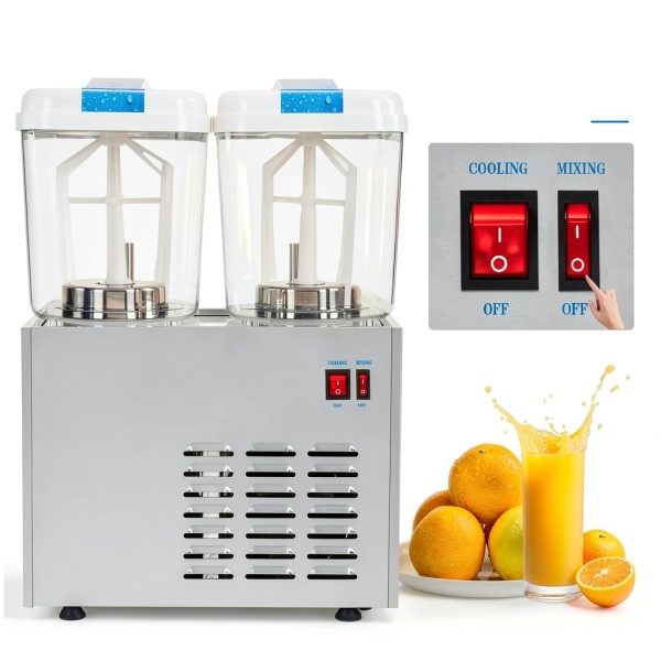 Refrigerated Beverage Dispenser ROVSUN 9.6 Gallon PC Steel-5