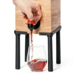 Wine Dispenser Stand IMPRESA Black Plastic 3L Modern Model 7184-0