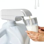 Magicalrays White USB Rechargeable Milk Jug Dispenser for Gallon-0