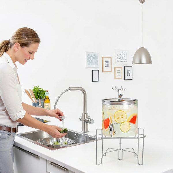 Omoojee Acrylic Drink Stand 10.28x8.07x0.75in Fits <7.87in Base-5