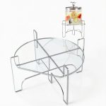 Omoojee Acrylic Drink Stand 10.28x8.07x0.75in Fits <7.87in Base-0