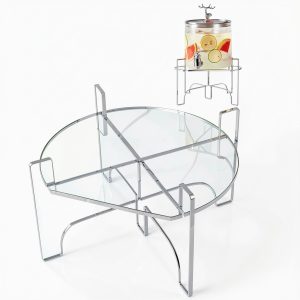 Omoojee Acrylic Drink Stand 10.28x8.07x0.75in Fits <7.87in Base-0