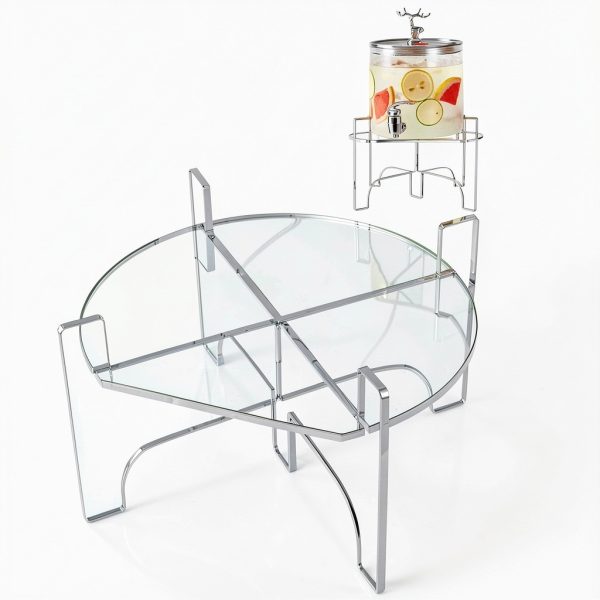 Omoojee Acrylic Drink Stand 10.28x8.07x0.75in Fits <7.87in Base-0