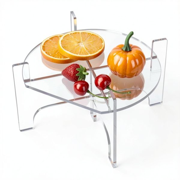 Omoojee Acrylic Drink Stand 10.28x8.07x0.75in Fits <7.87in Base-6