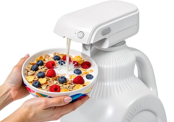 Drink Dispenser LIVSGNISTA M-251748 White USB Rechargeable One Touch-0