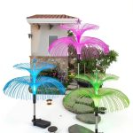 Solar Garden Lights 7 Color Changing Double Jellyfish Weepong Lights-0