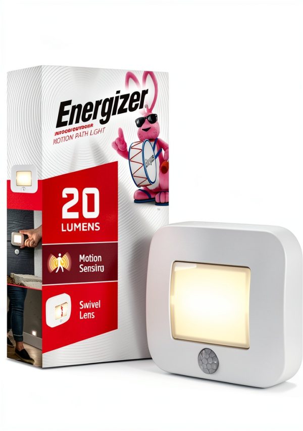Energizer Motion-Activated LED Path Light Wireless 20 Lumens White-0
