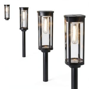 Solar Pathway Lights 6 Pack COXSENI Waterproof Bright Warm White-0